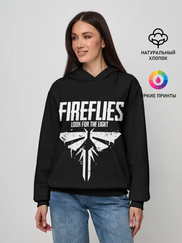 Женское худи с принтом «The Fireflies»