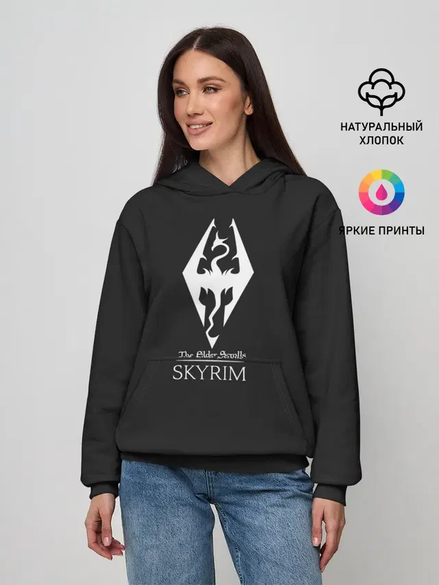 Женское худи с принтом «The Elder Scrolls»