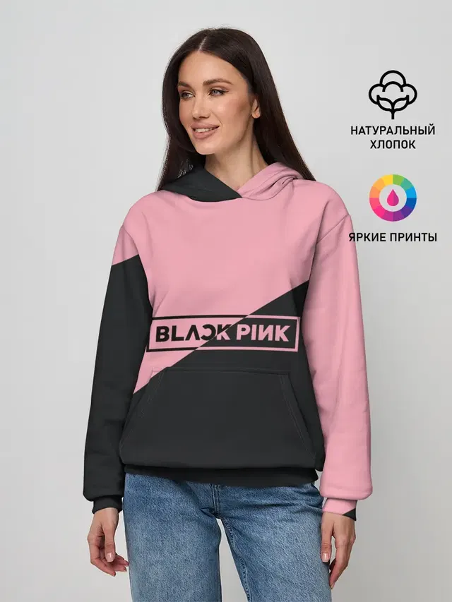 Женское худи с принтом «BlackPink»