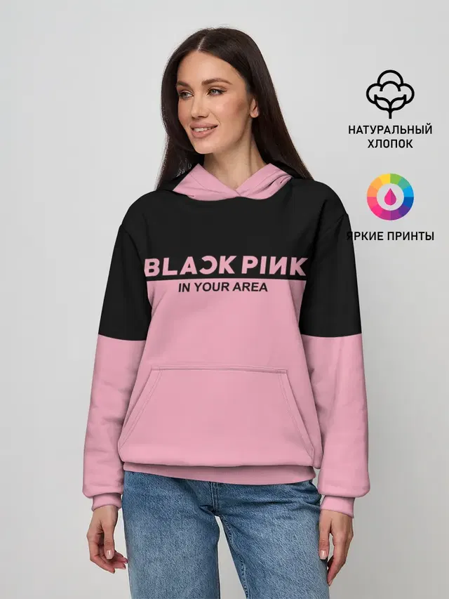 Женское худи с принтом «BlackPink»