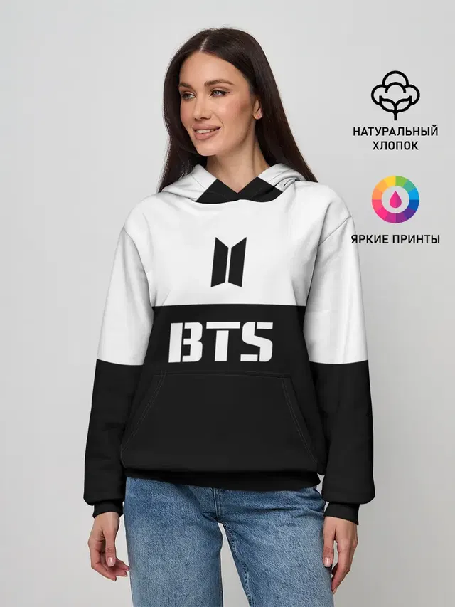 Женское худи с принтом «BTS»
