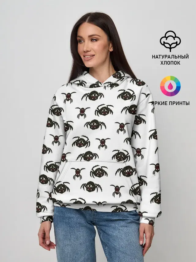 Женское худи с принтом «Spider»