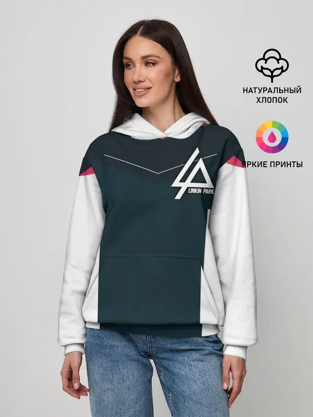 Женское худи с принтом «Linkin Park band»