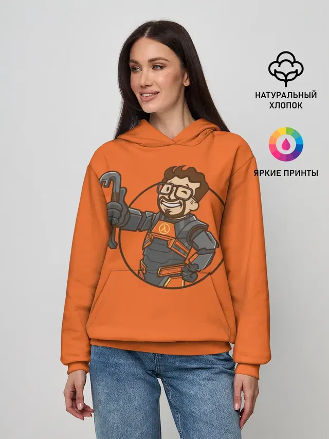 Женское худи с принтом «Freeman»