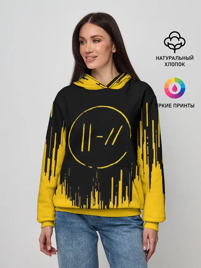 Женское худи с принтом «Twenty One Pilots»