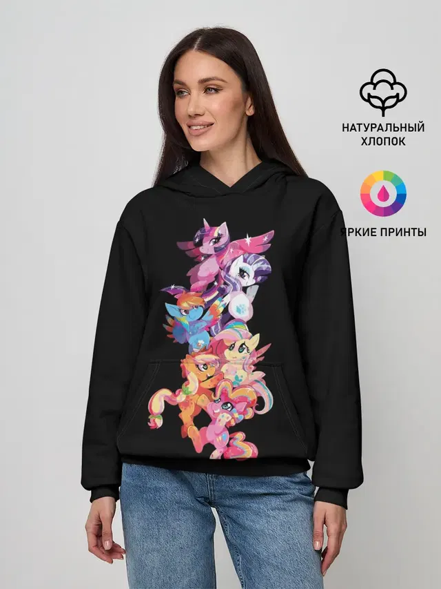 Женское худи с принтом «My Little Pony»