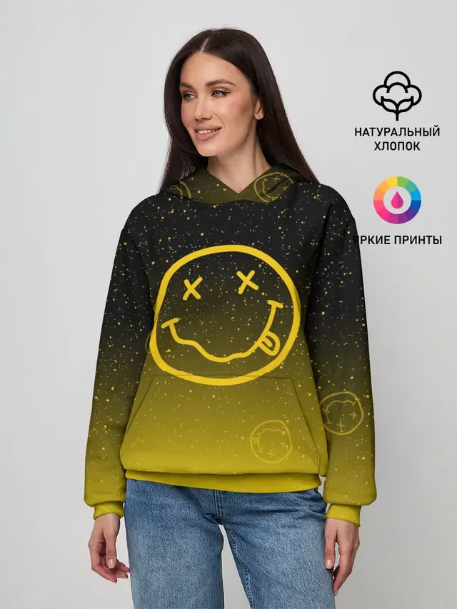 Женское худи с принтом «Nirvana Space»