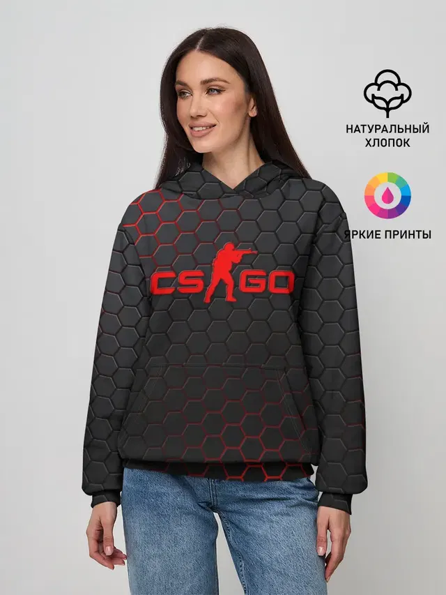 Женское худи с принтом «Counter-Strike — 3Counter-Strike»