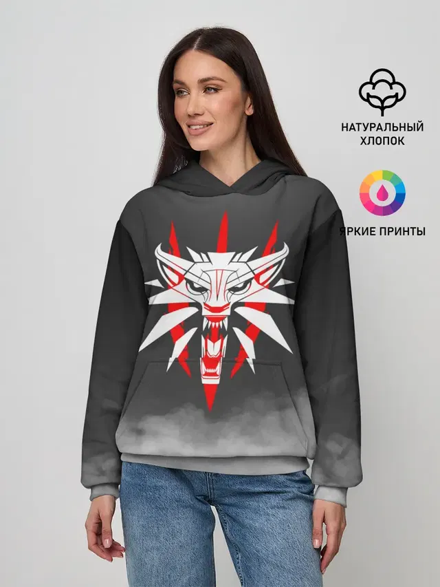 Женское худи с принтом «The Witcher — THE WITCHER 3»