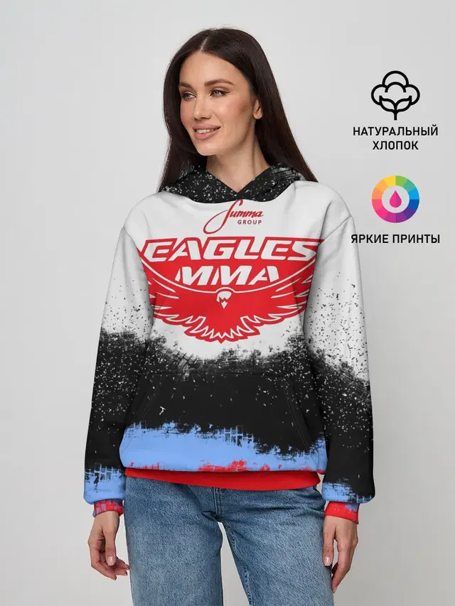 Женское худи с принтом «MMA — Eagles MMA»