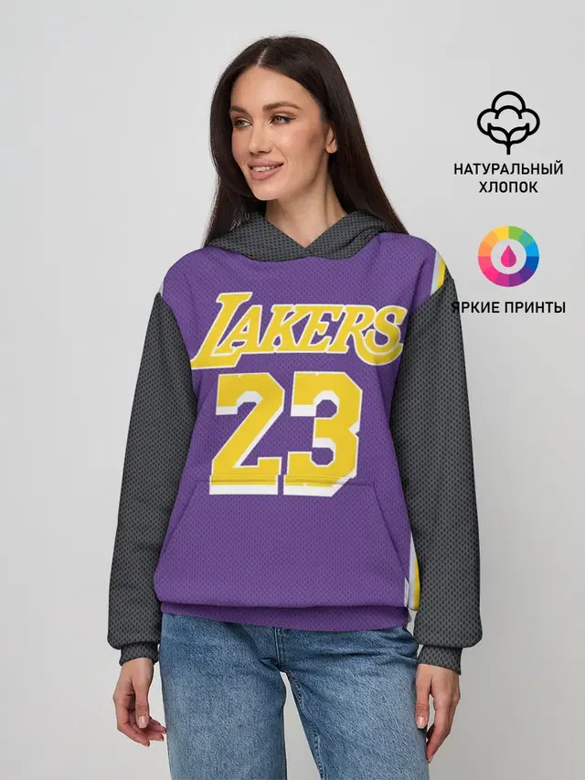 Женское худи с принтом «НБА — James LA Lakers 2019»