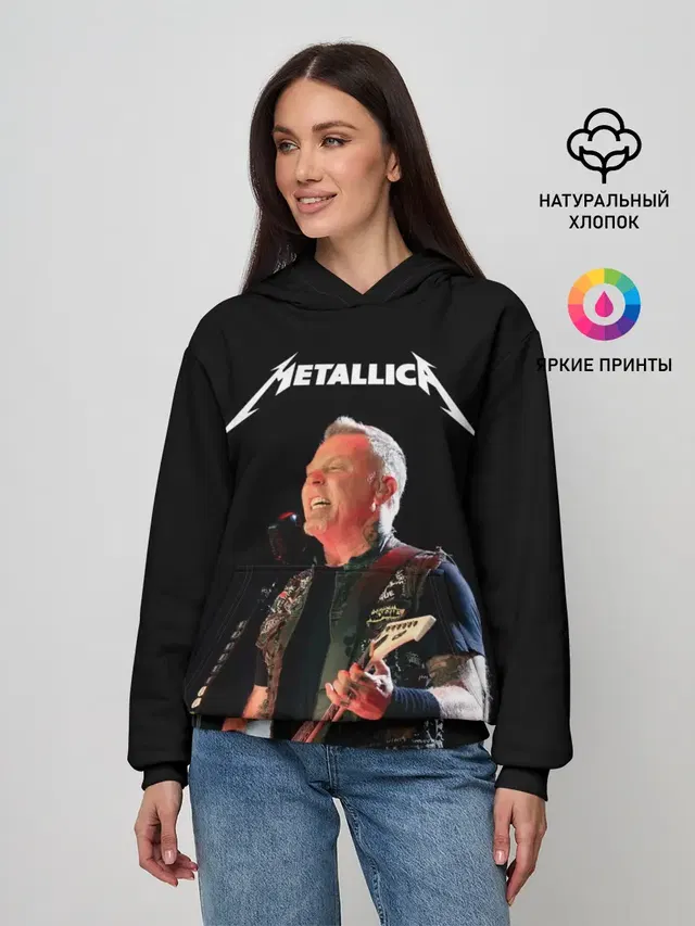 Женское худи с принтом «Metallica»