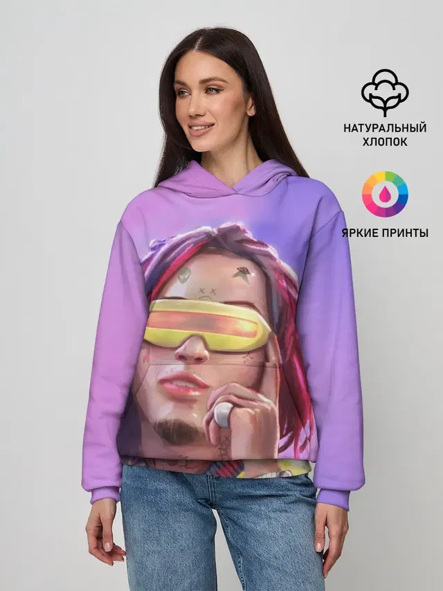 Женское худи с принтом «Lil Pump»