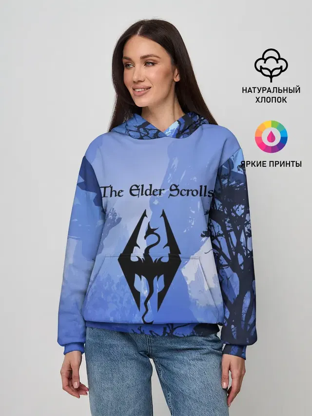 Женское худи с принтом «The Elder Scrolls»
