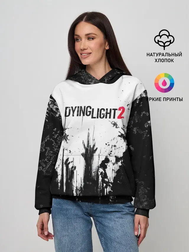 Женское худи с принтом «Dying Light — Dying Light 2»