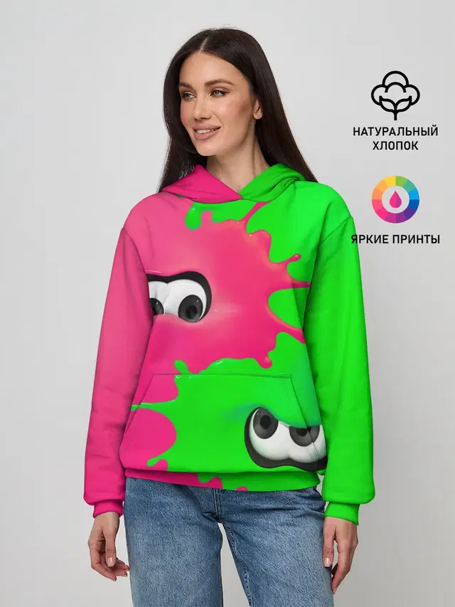 Женское худи с принтом «Игры — Splatoon»