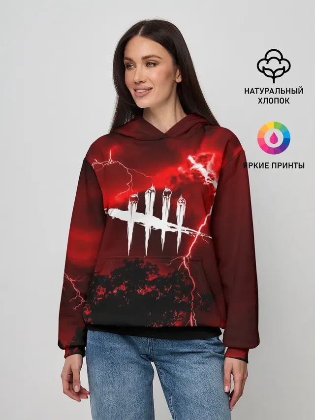 Женское худи с принтом «Lightning»