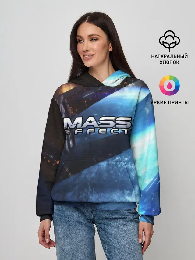 Женское худи с принтом «Spaceship»