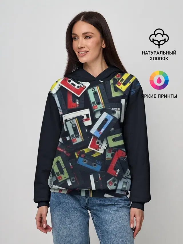 Женское худи с принтом «Retro — 90-е»