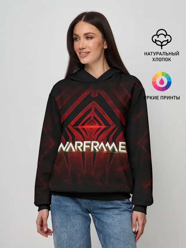Женское худи с принтом «Warframe — Warframe #1»