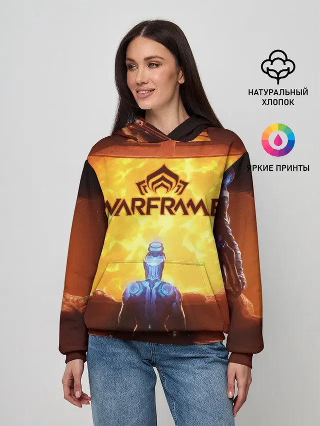 Женское худи с принтом «Warframe»
