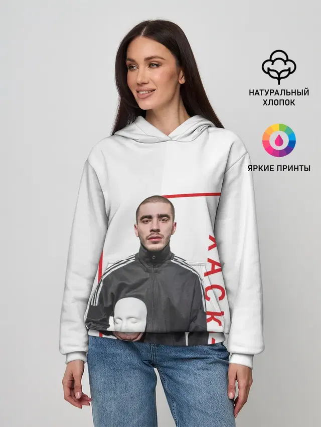 Женское худи с принтом «Хаски»