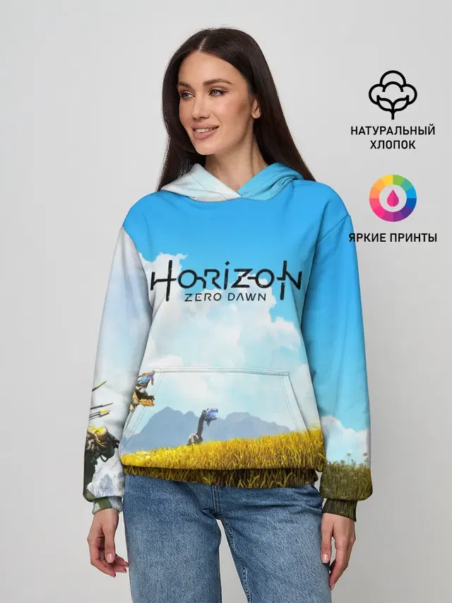 Женское худи с принтом «Horizon Zero Dawn»
