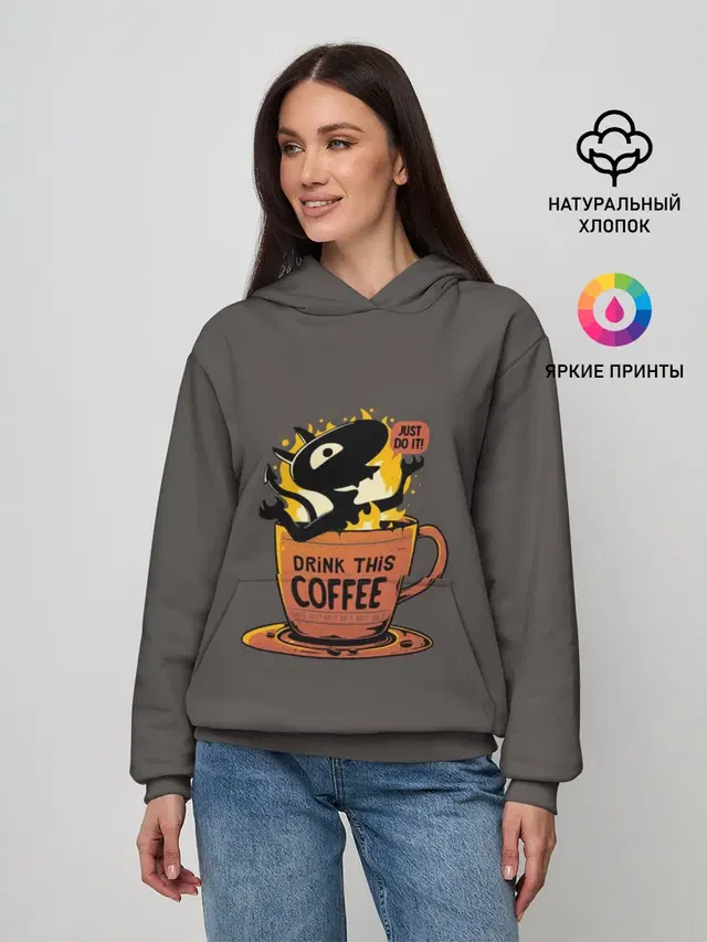 Женское худи с принтом «Разочарование — Disenchantment. Just Do It!»