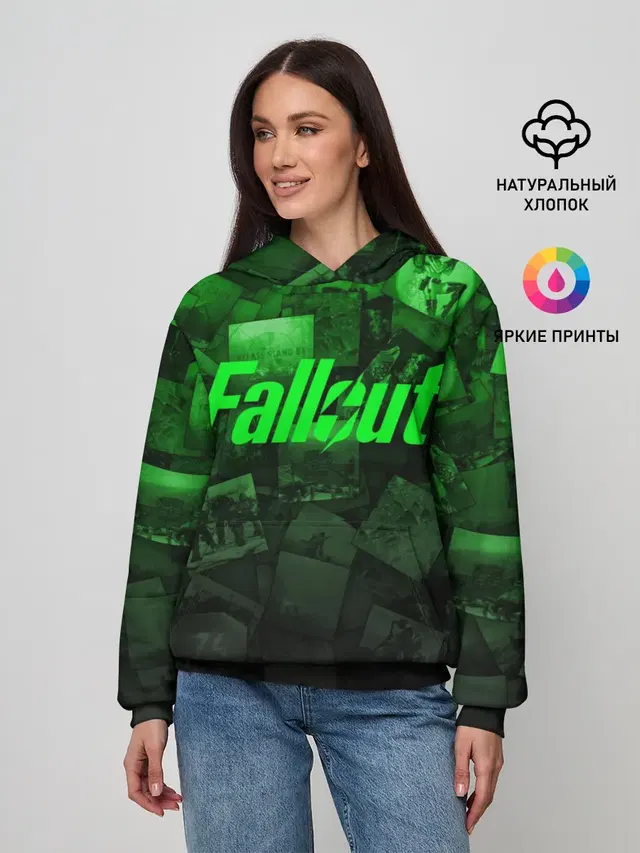 Женское худи с принтом «Vault Boy»