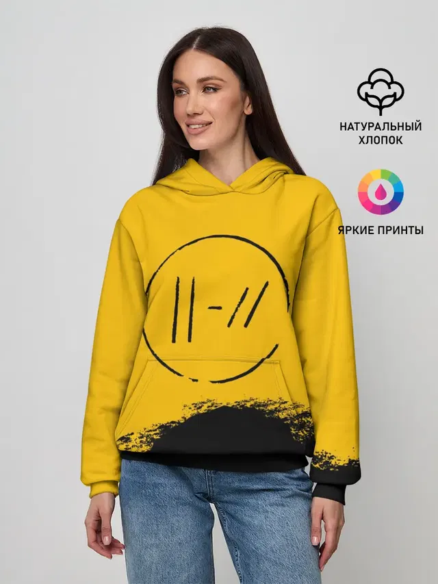 Женское худи с принтом «Twenty one pilots symbol»