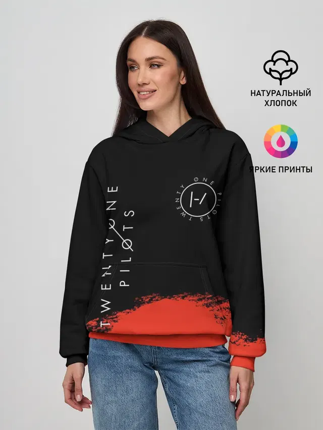 Женское худи с принтом «logo»