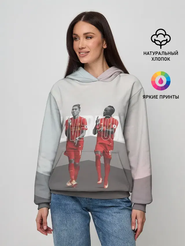 Женское худи с принтом «Liverpool»