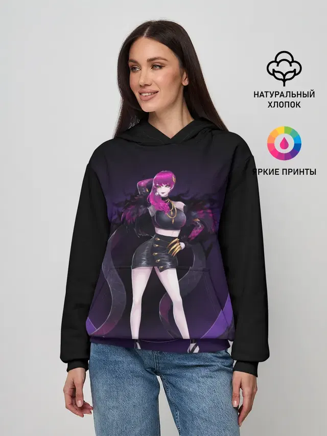 Женское худи с принтом «Evelynn»