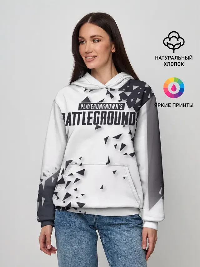 Женское худи с принтом «ПАБГ — PUBG Jacket Black»