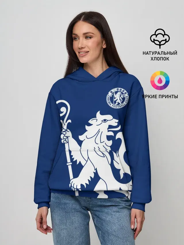 Женское худи с принтом «Lion rampant»