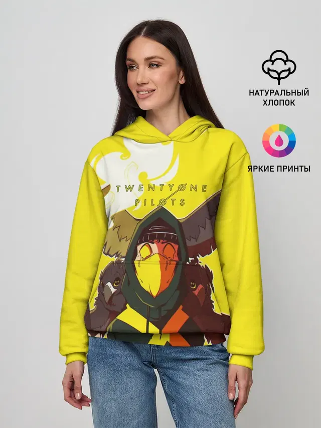 Женское худи с принтом «Vultures»