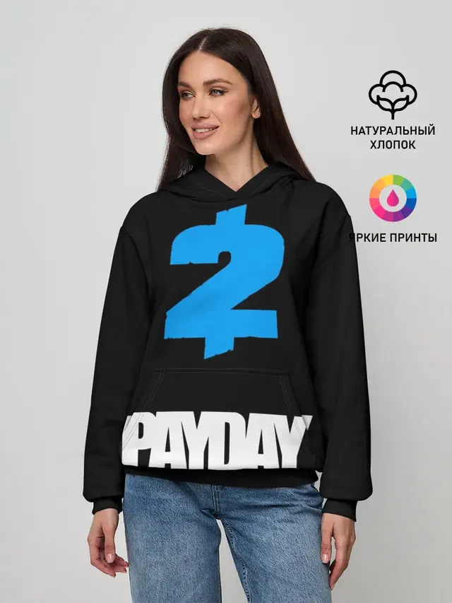 Женское худи с принтом «Payday»