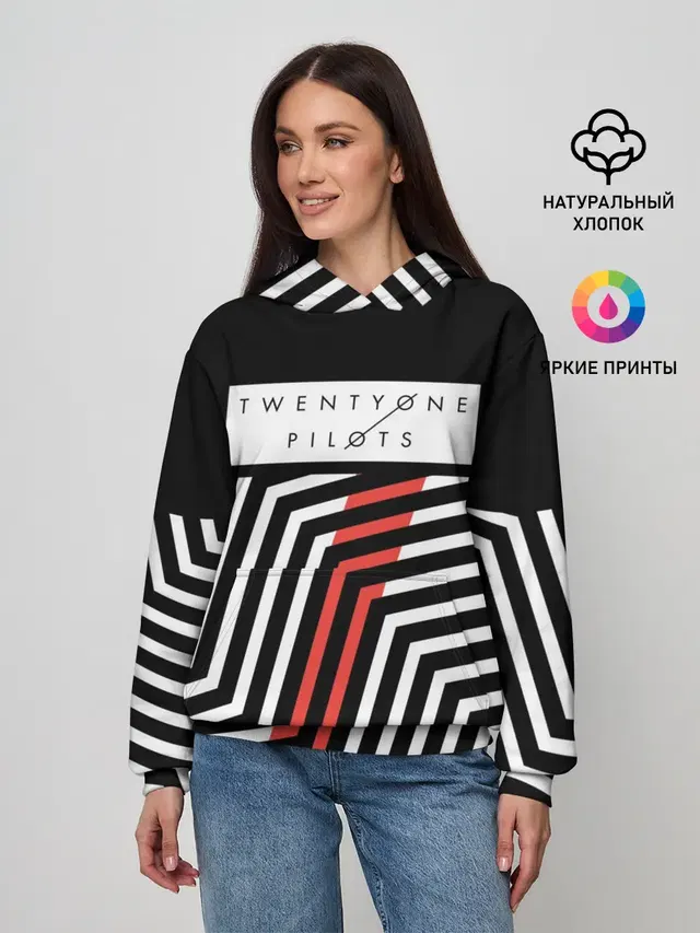 Женское худи с принтом «Blurryface — Twenty One Pilots - Blurryface»