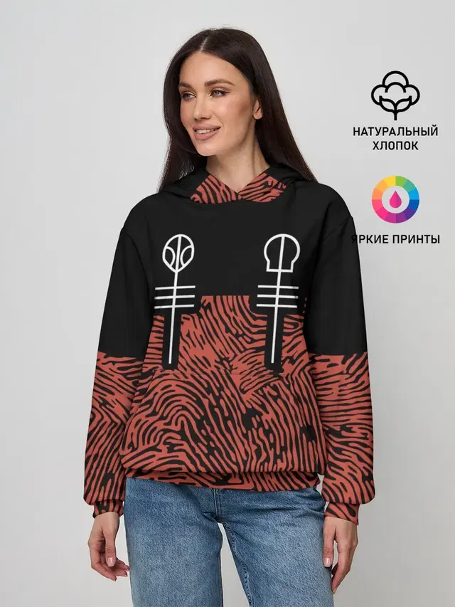 Женское худи с принтом «Blurryface — Twenty One Pilots - Blurryface»