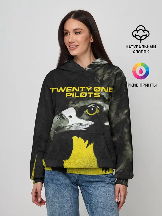 Женское худи с принтом «Vulture — Twenty One Pilots - Trench»