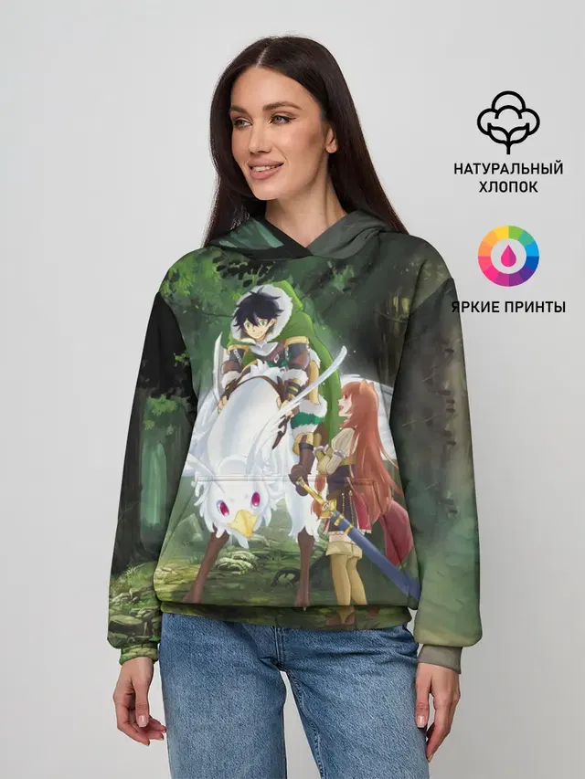 Женское худи с принтом «The Rising of the Shield Hero»