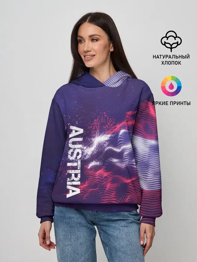 Женское худи с принтом «Urban Style — Austria»