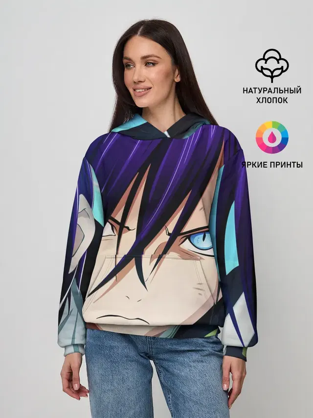 Женское худи с принтом «Yato from Noragami»
