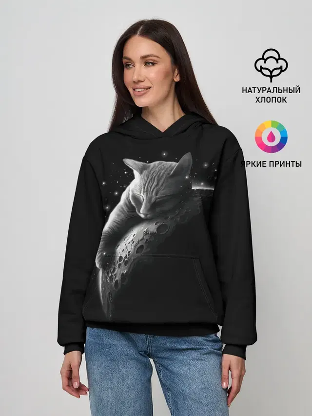 Спящий Кот на Луне