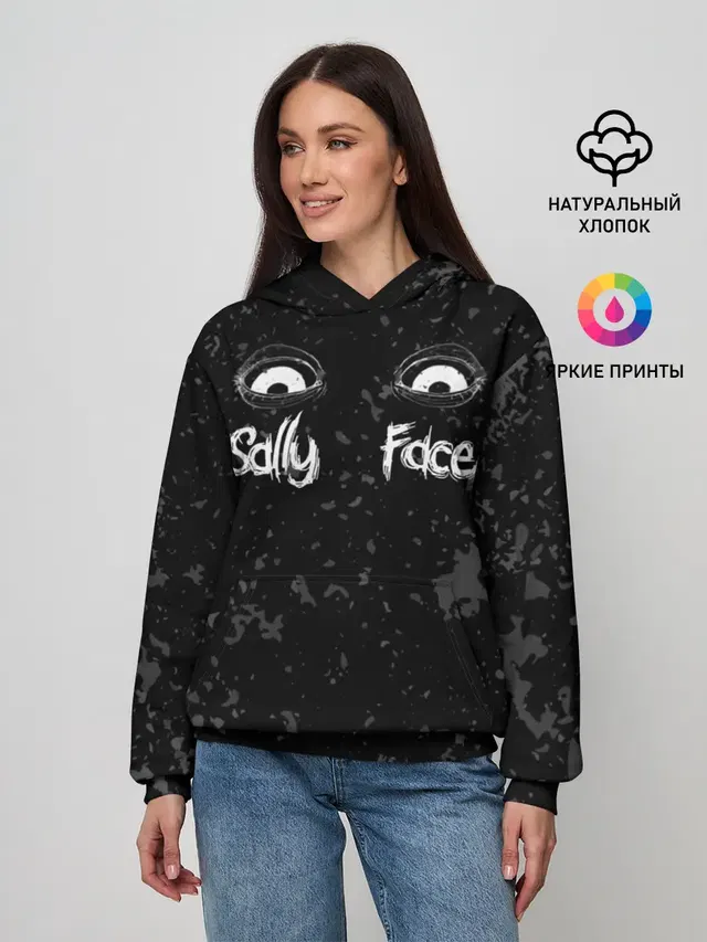 Женское худи с принтом «SALLY FACE Eyes»
