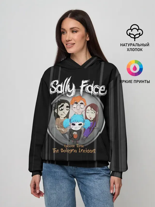 Женское худи с принтом «Sally Face Episode Three»