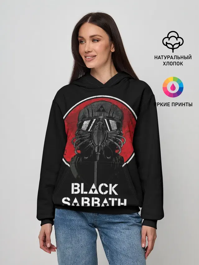 Женское худи с принтом «Black Sabbath»