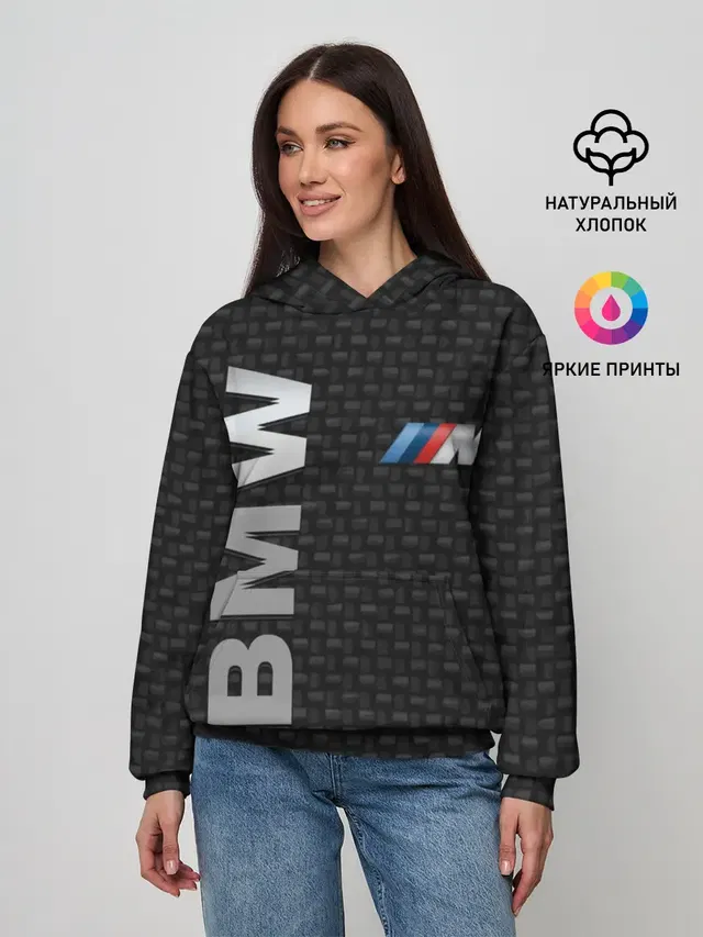 Женское худи с принтом «BMW»