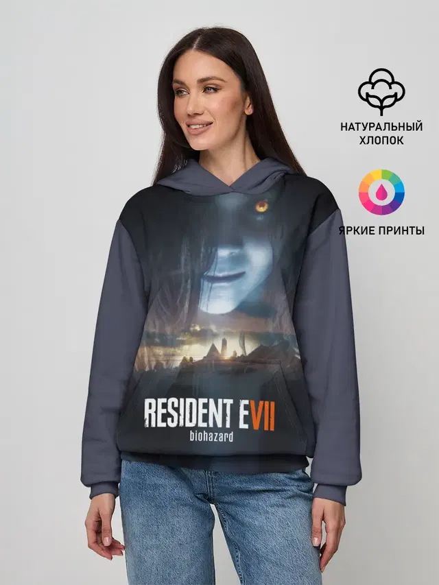 Женское худи с принтом «Resident Evil 7»