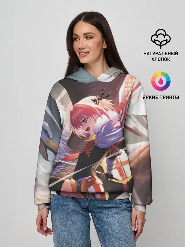 Женское худи с принтом «Grand Order»